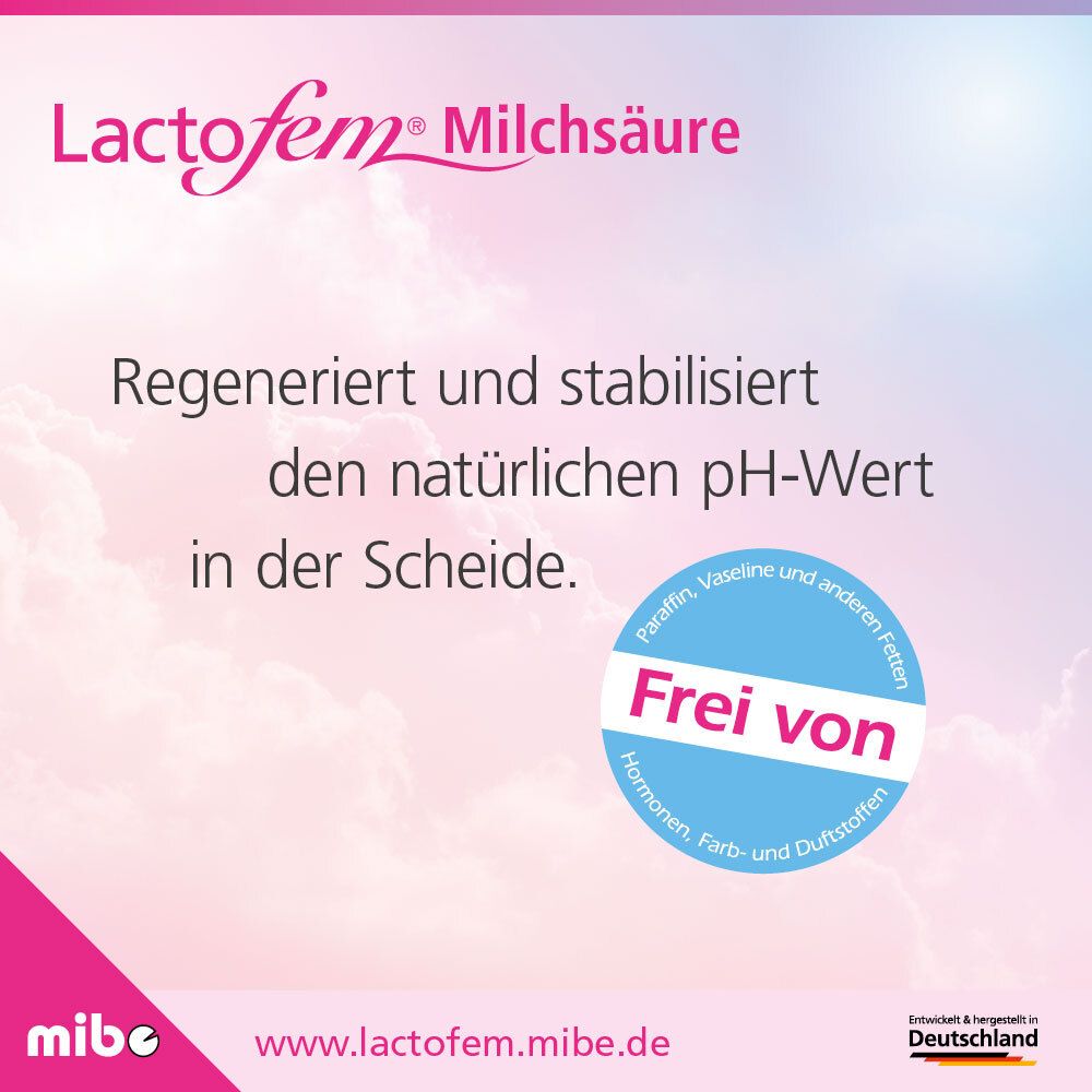 Lactofem® Milchsäure Vaginalzäpfchen