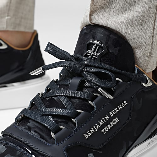 Baskets Raphael Matt Nappa Navy Reflective Camouflage