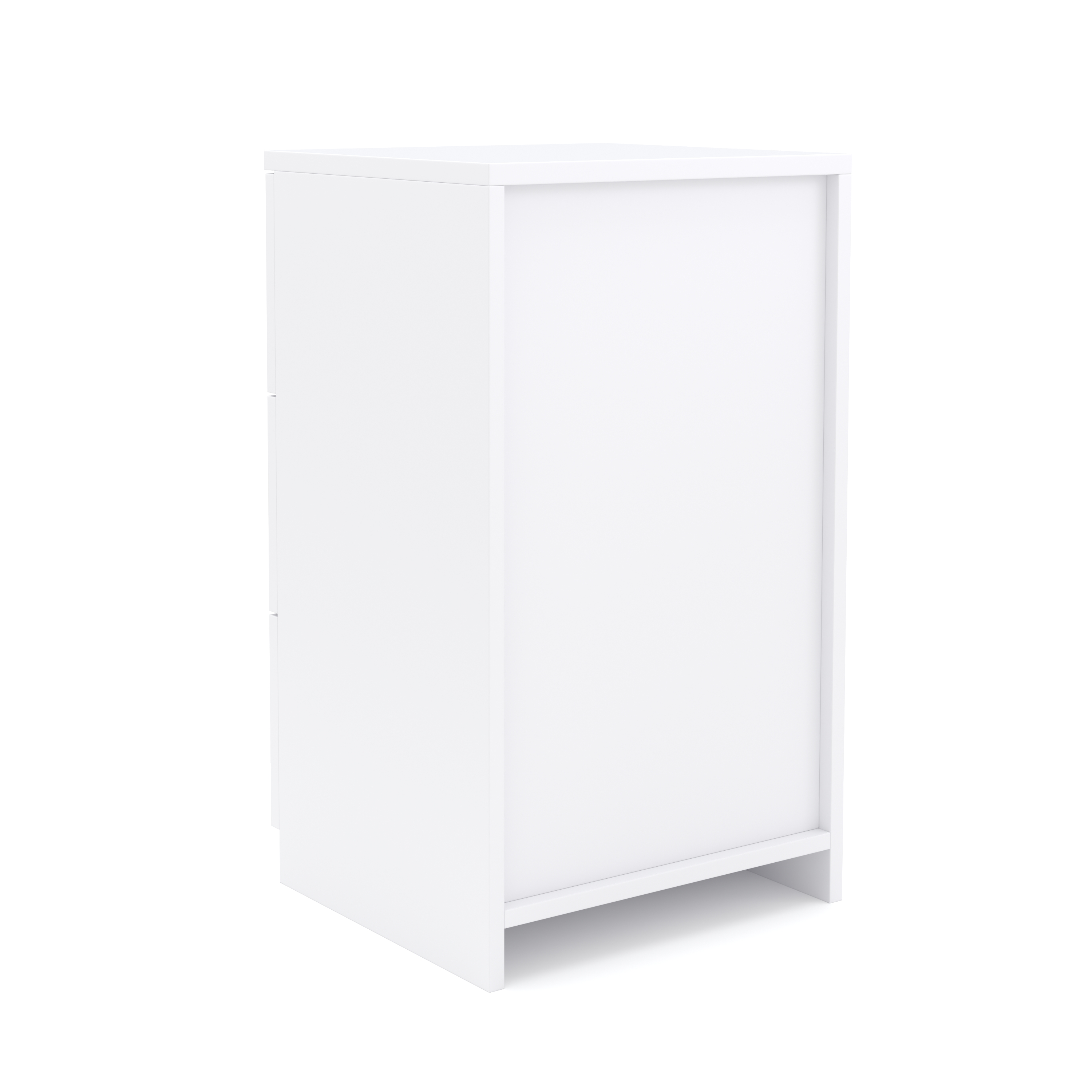 Nachttisch FORTE mit 3 Schubladen weiss