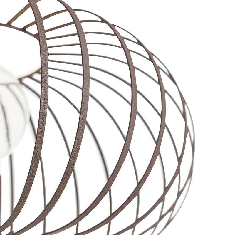 Design vloerlamp roestbruin draad - Johanna