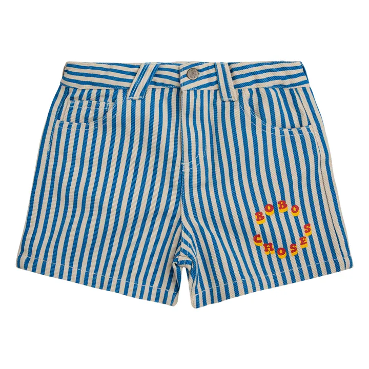 Bobo Choses Short Rayé Circle | Bleu marine