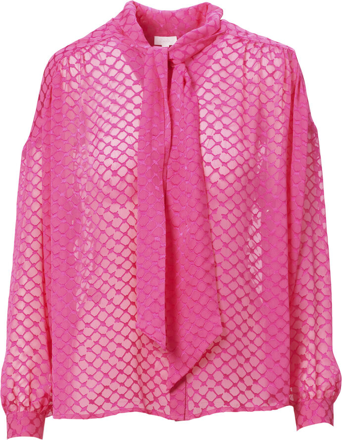 Lala Berlin Blouse Berina Polka dot dragonfruit