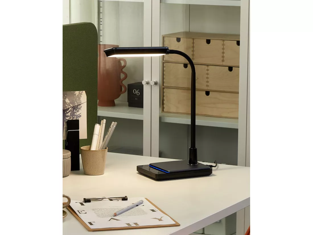 Lampe de bureau LED CENTAURUS Avec variateur Métal Noir
