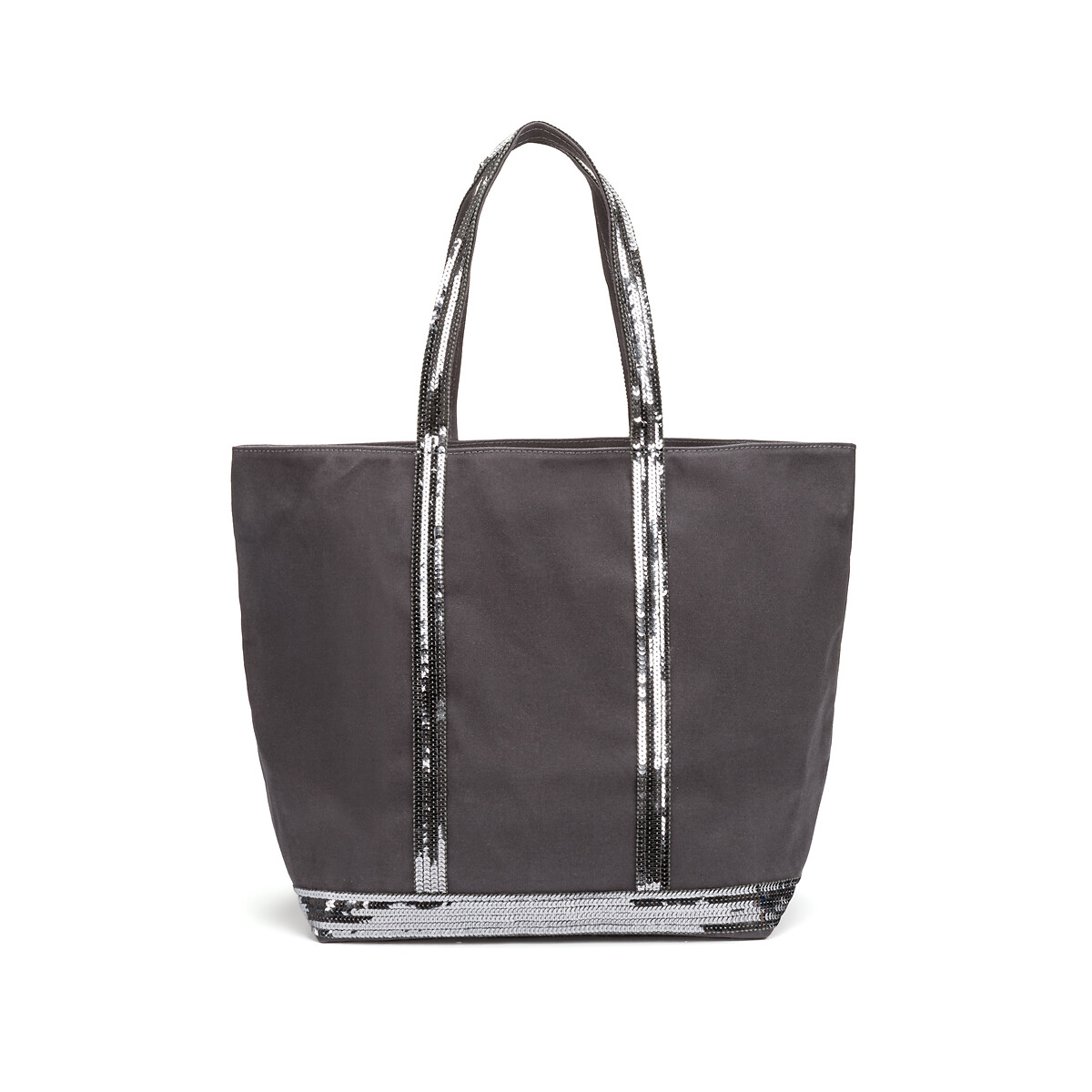 VANESSA BRUNO<br>Bolsa tamanho G em algodão com zíper
