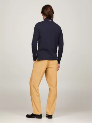 Polo Slim Fit com Detalhes em T da Coleção 1985