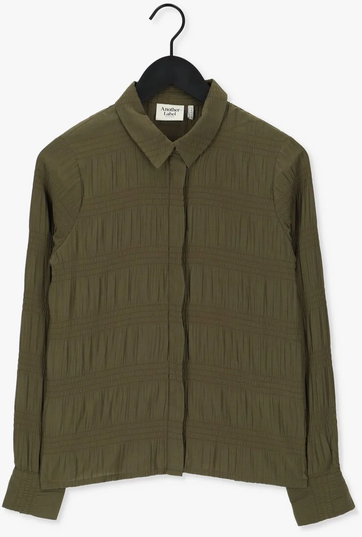 ANOTHER LABEL groene another label blouse dalen shirt l/s