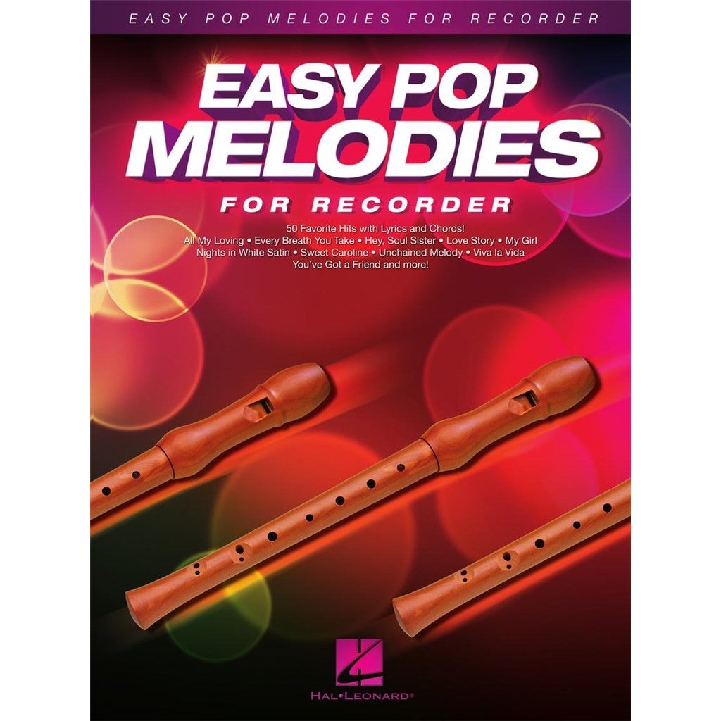 Hal Leonard Easy Pop Melodies for Recorder songboek voor blokfluit