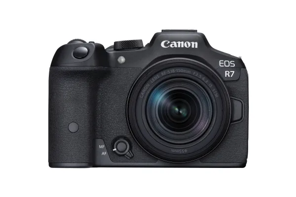 Canon EOS R7 - Digitalkamera - spejlløst - 32.5 MP - 4K / 60 fps - 8.3x optisk zoom RF-S 18-150 mm F3.5-6.3 IS STM objektiv - Wi-Fi, Bluetooth