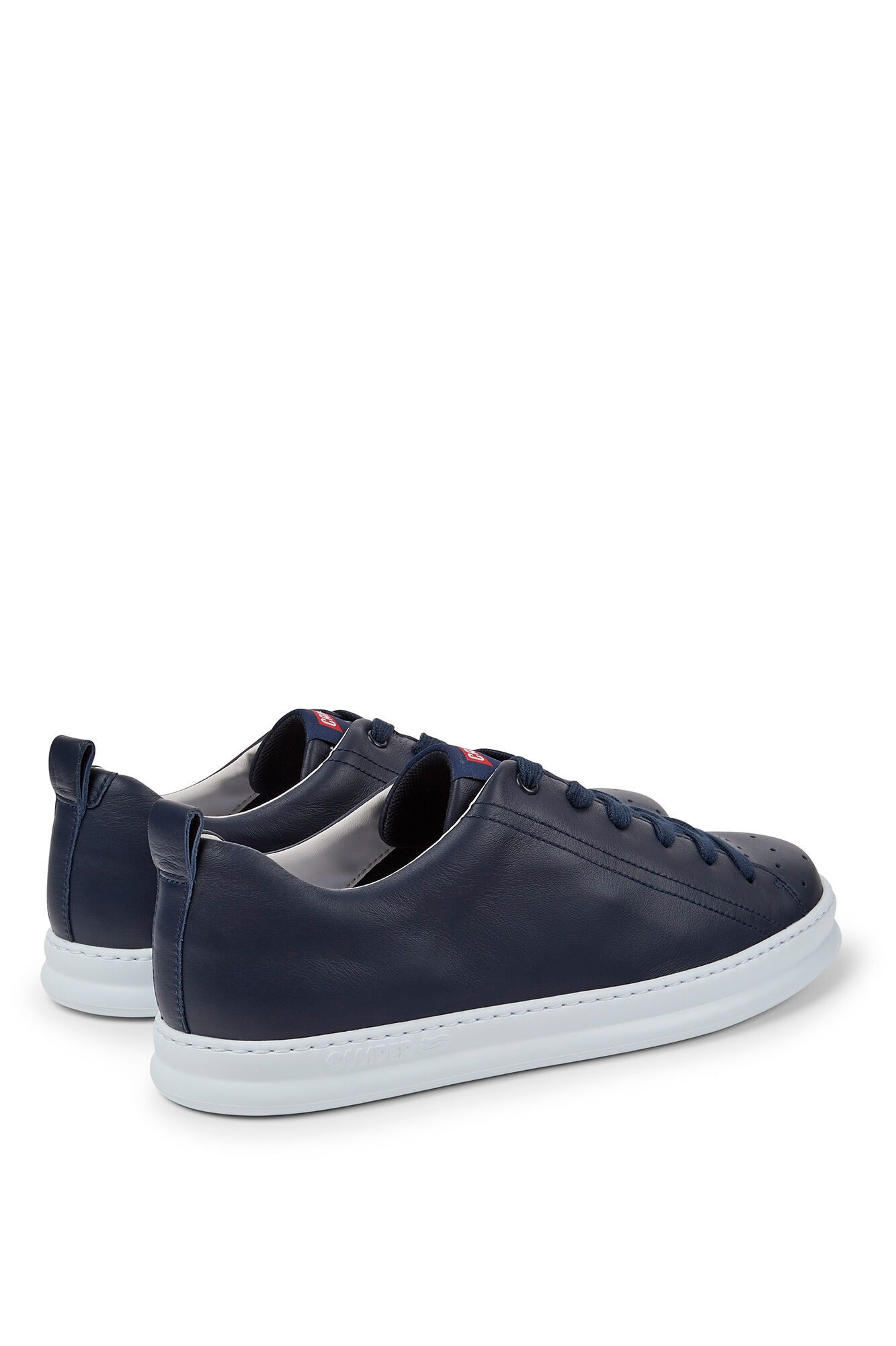 Tênis masculino branco. - azul marinho