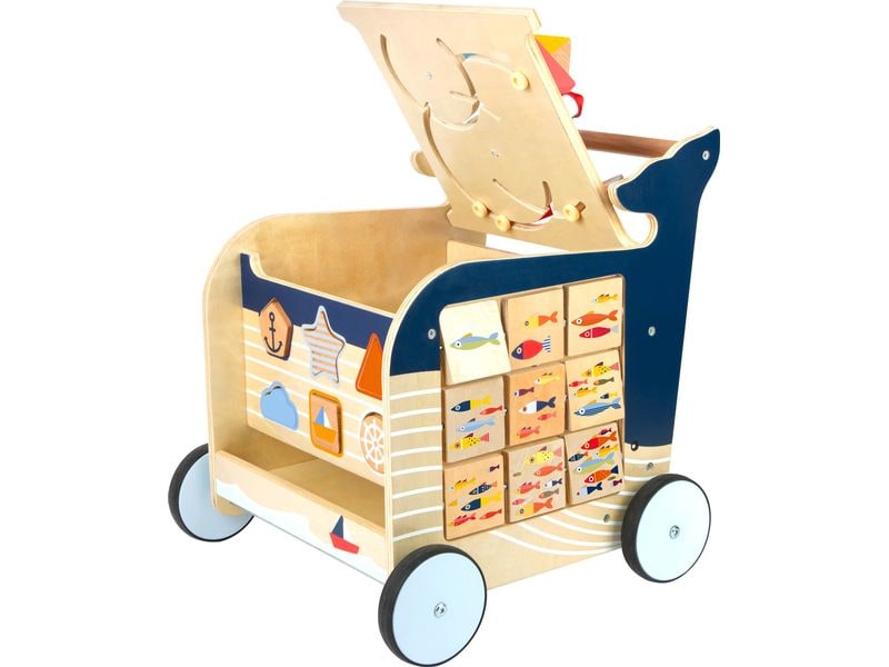 small foot Lauflernwagen Wal Lauflern-Wal für Kinder