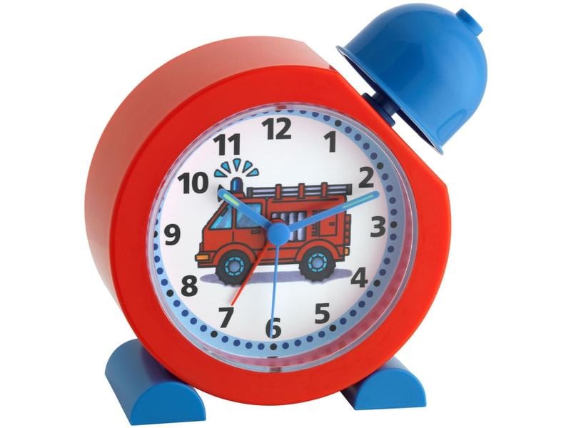 TFA Dostmann Tatü Tata Rot Analoger Kinderwecker mit Feuerwehrmotiv