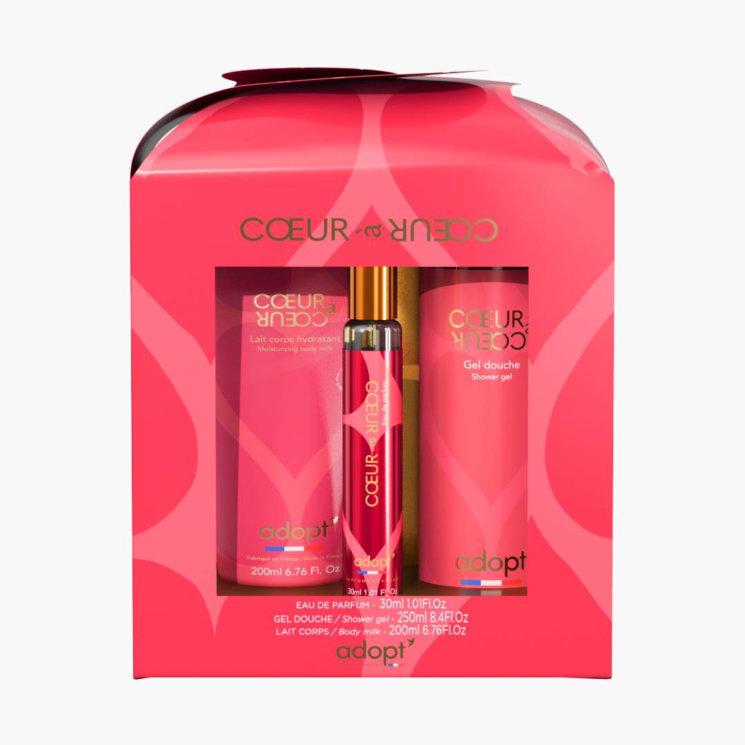 Cœur à cœur Coffret chalet eau de parfum 30ml + gel douche + lait corps
