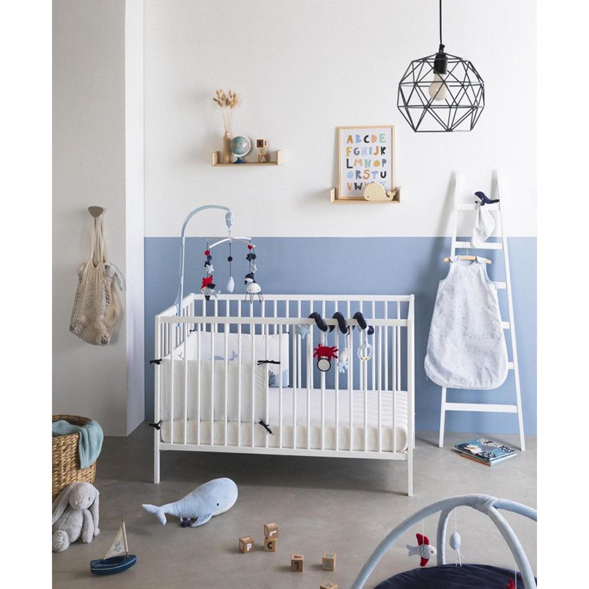 Trousse de toilette en coton - Bleu marine