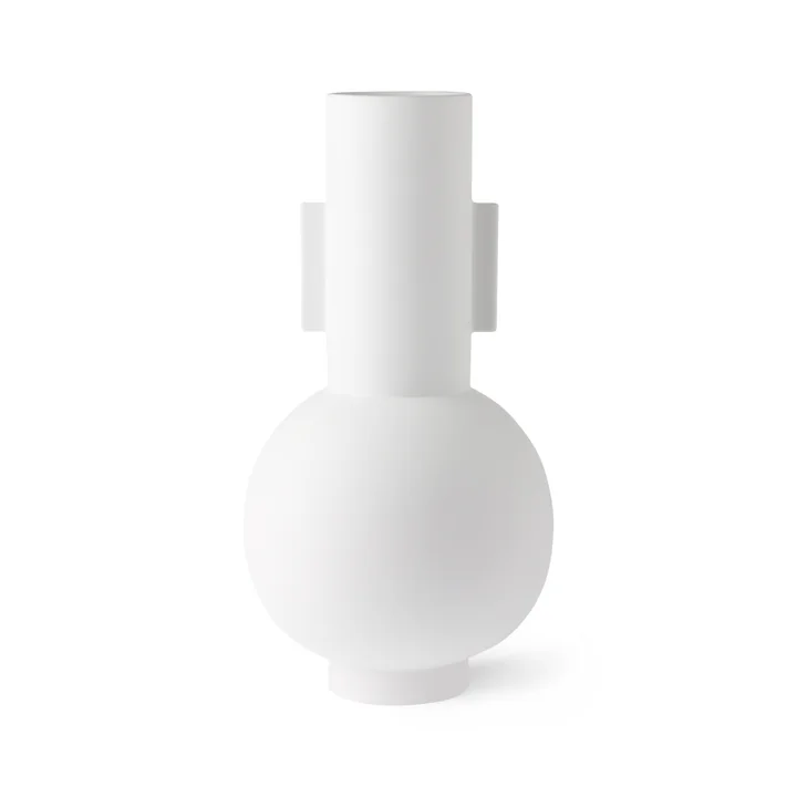 HKliving - Vase L, Ø 21 x H 42,5 cm, matt weiss