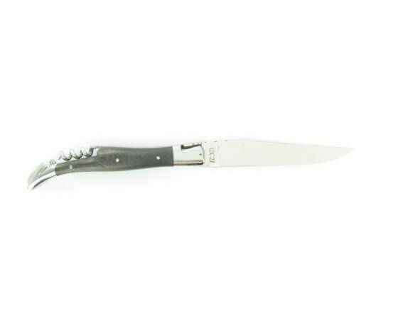 Laguiole 12 cm - 2 pièces -Fibre de Carbone - 2 mitres Couteau de poche par Laguiole en Aubrac