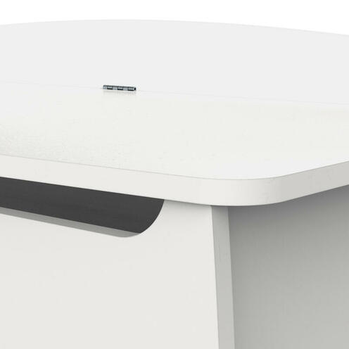 Coffre à jouets avec couvercle FIRMIANA Blanc - CBA Meubles