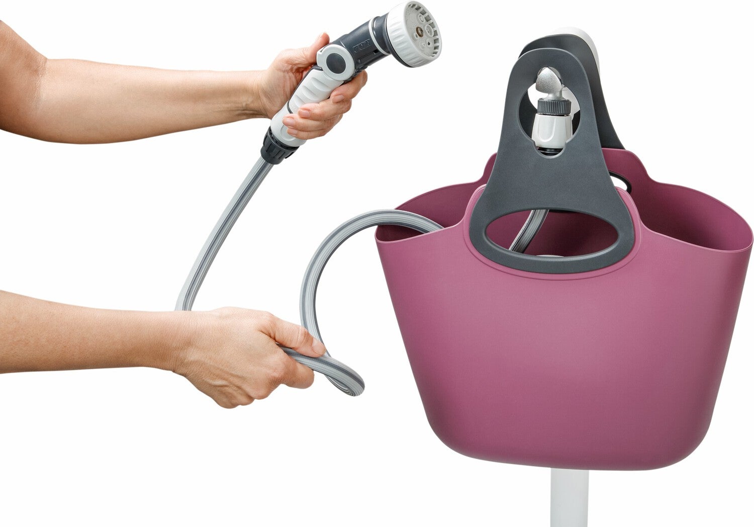 G.F. Garden Aquago Bunny tuinslang met slanghouder paars 25 m