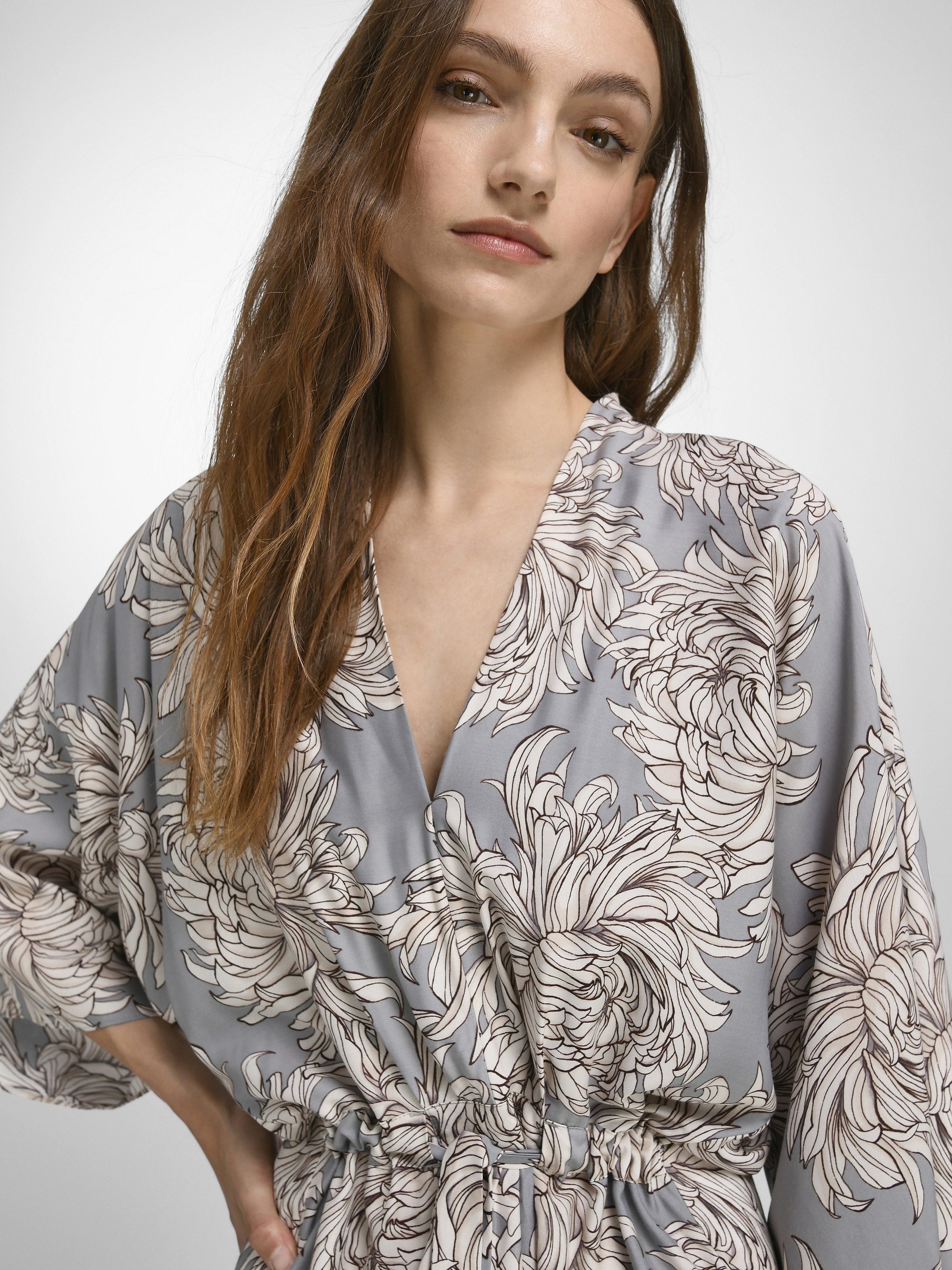 Kleid mit 3/4-Kimonoarm