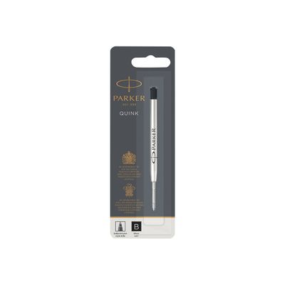 Parker - Recharge pour stylo à bille - noir - pointe moyenne