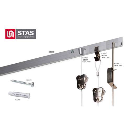 STAS J-Rail Set Bildaufhängesystem