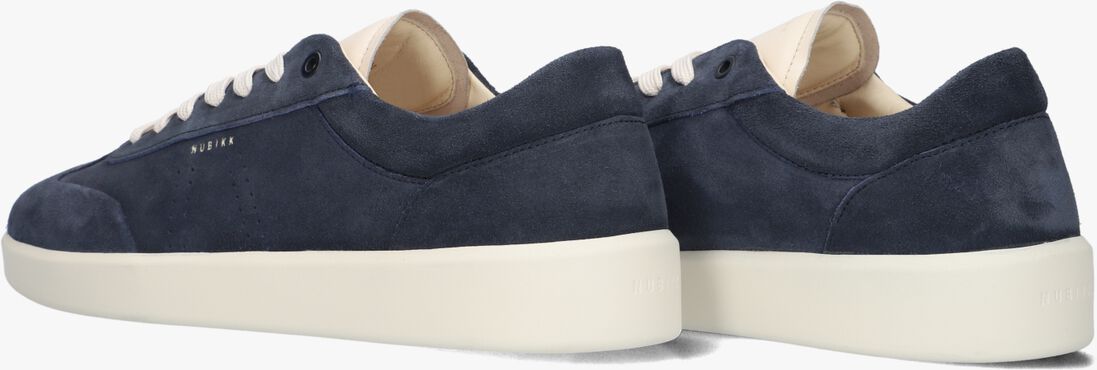 blauwe nubikk lage sneakers joro liber