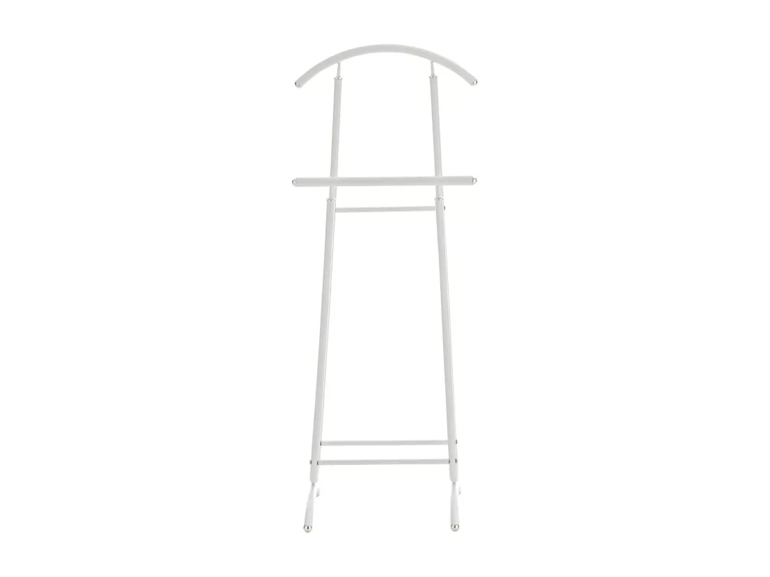 Valet de nuit - Métal - 40 x 35 x 110cm - Blanc - Rufus