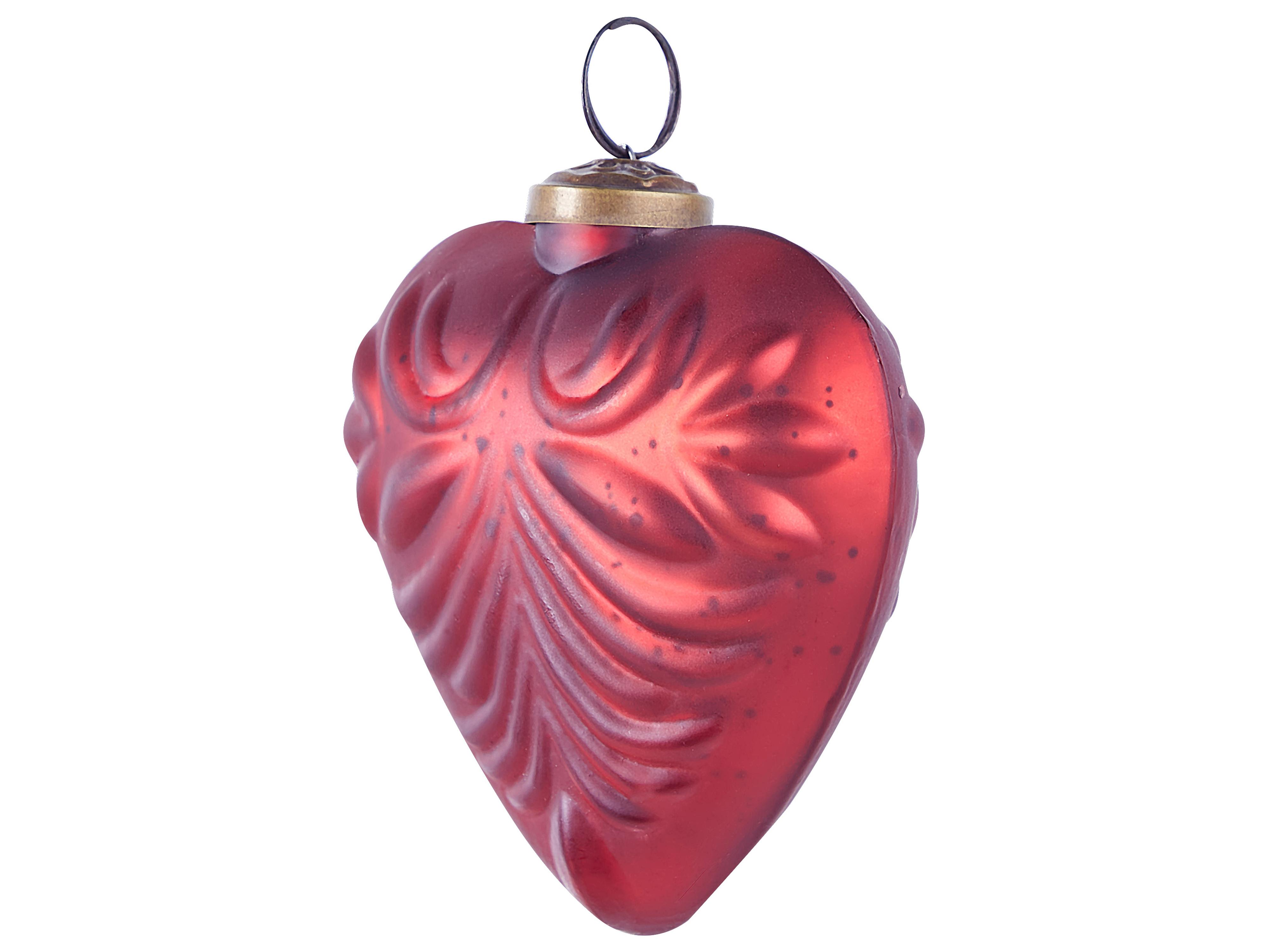 Set van 4 kerstballen FERIABLE Glas Rood