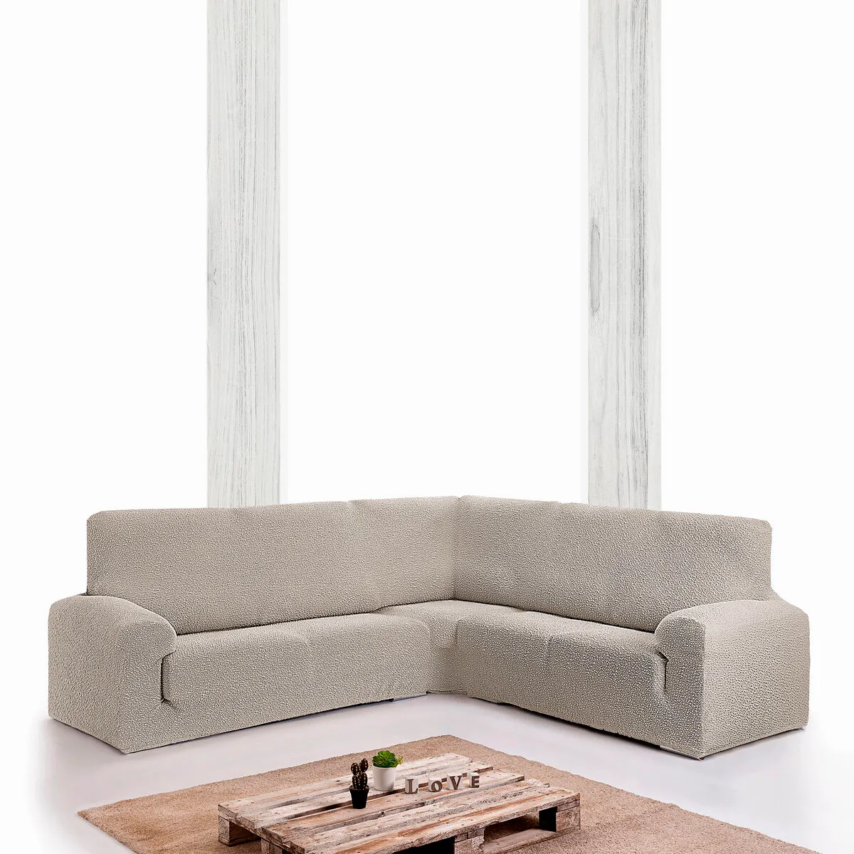 Eysa Housse de canapé ROC - Blanc