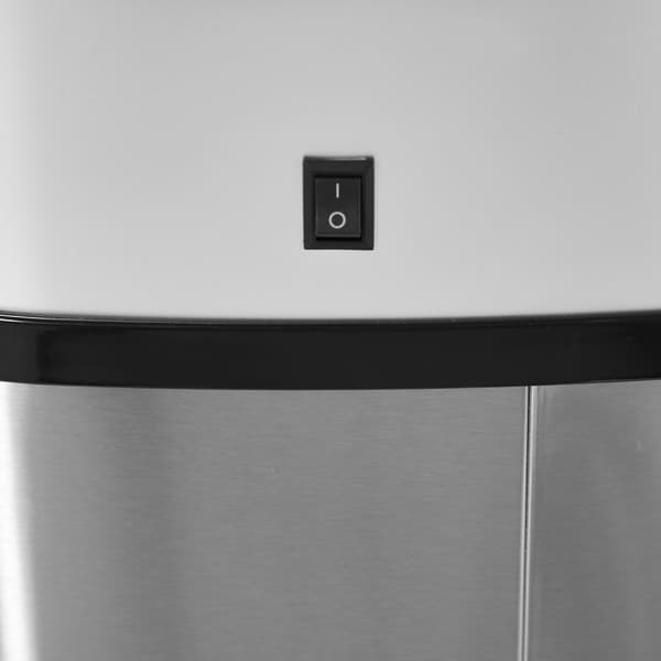 Søppelbøtte 58L Automatisk Søppelbøtte Med Infrarød Sensor, Hygienisk, Stor, Rustfritt Stål, Sølv, L40,9Xb28,9Xh68 Cm