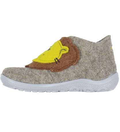 Superfit Hjemmesko - Uld - Happy - Beige/Gr?