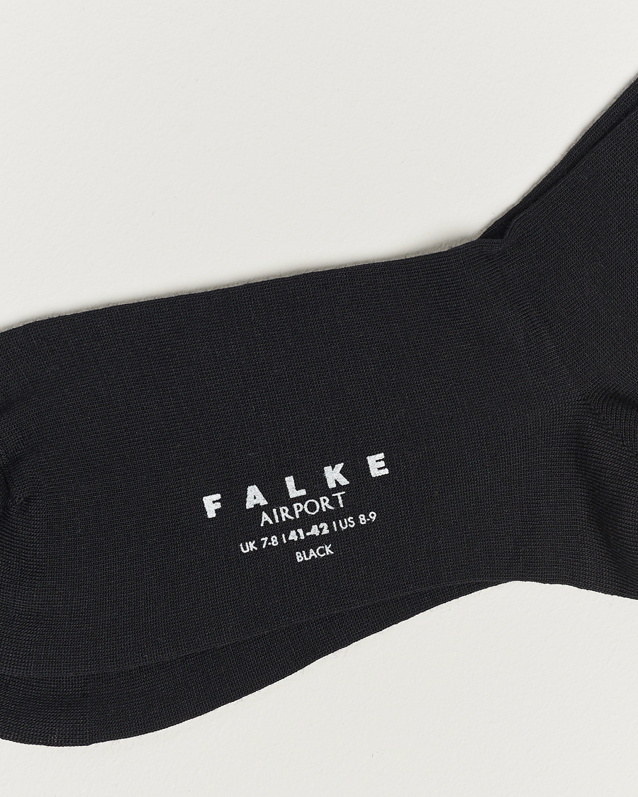 Falke Airport Knee Socks Black