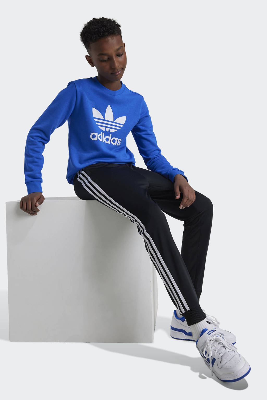 adidas sweater Trefoil kobalt