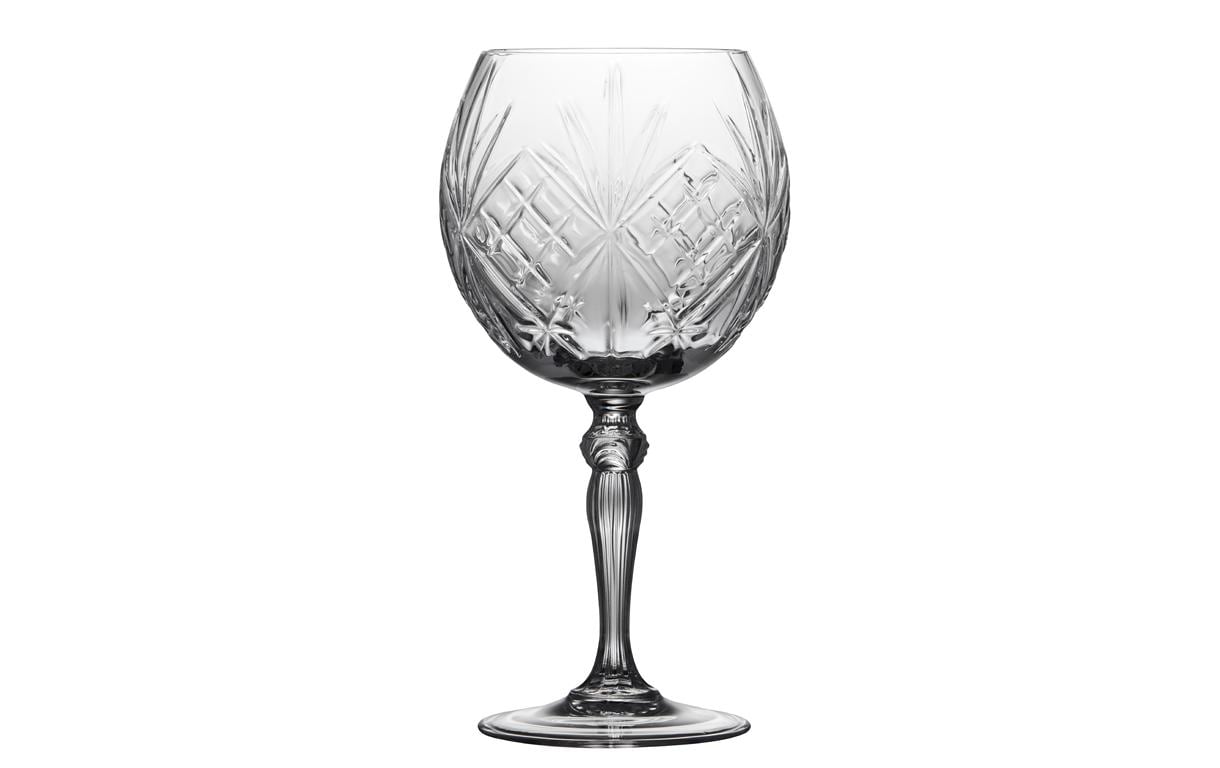 Gin Glas Melodia 4 Stück, 65 clGin und Tonic Glas aus ultraklarem Kristallglas