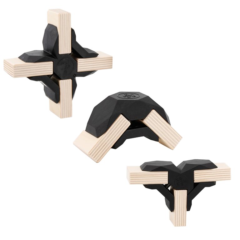 Playwood Plattenverbinder, schwarz