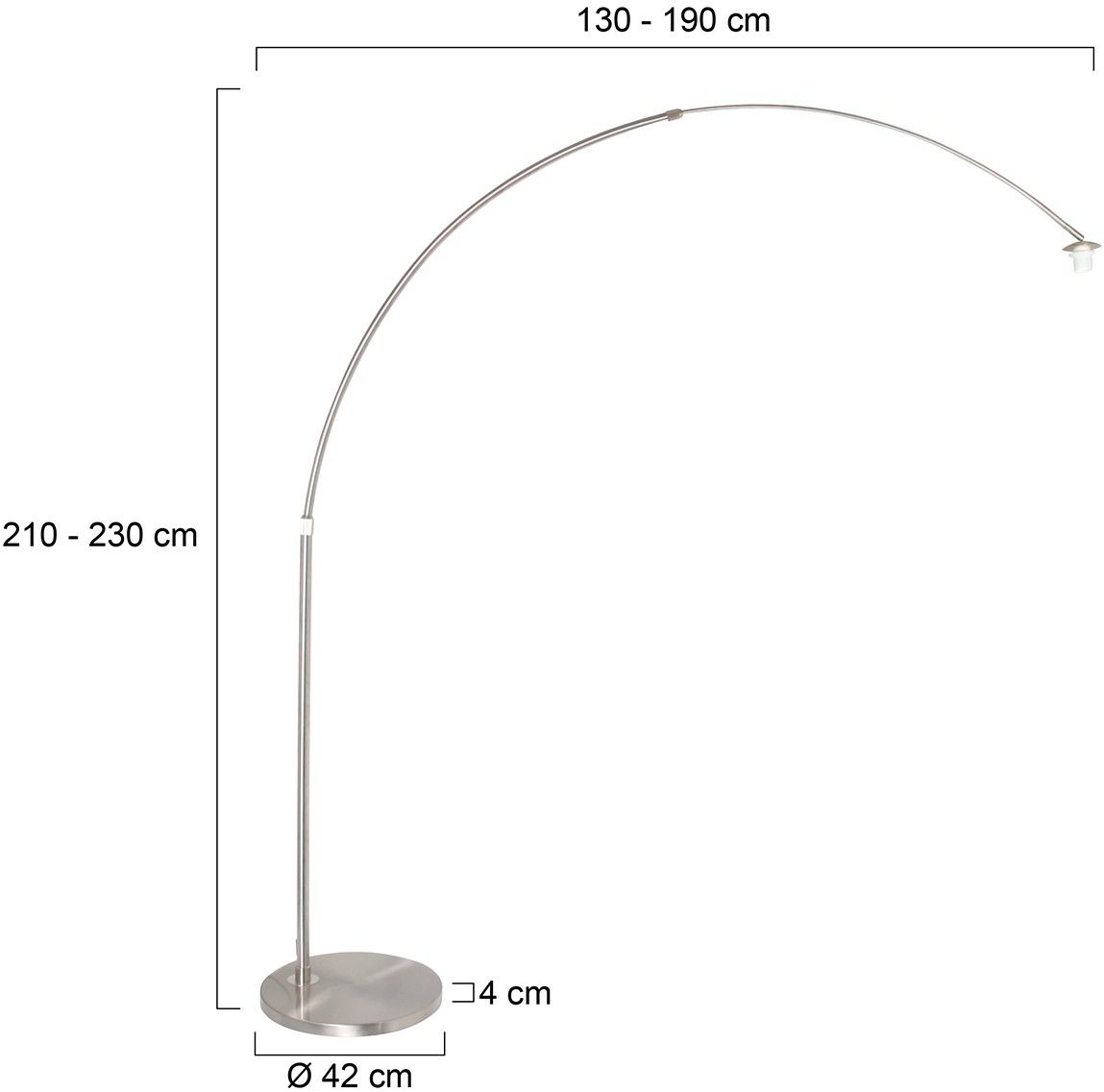 Vloerlamp Sparkled Light B42 x D160 cm