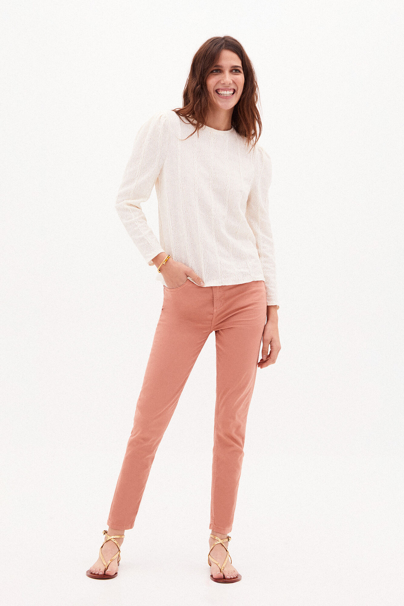 Jade Vaqueros slim - Vermelho