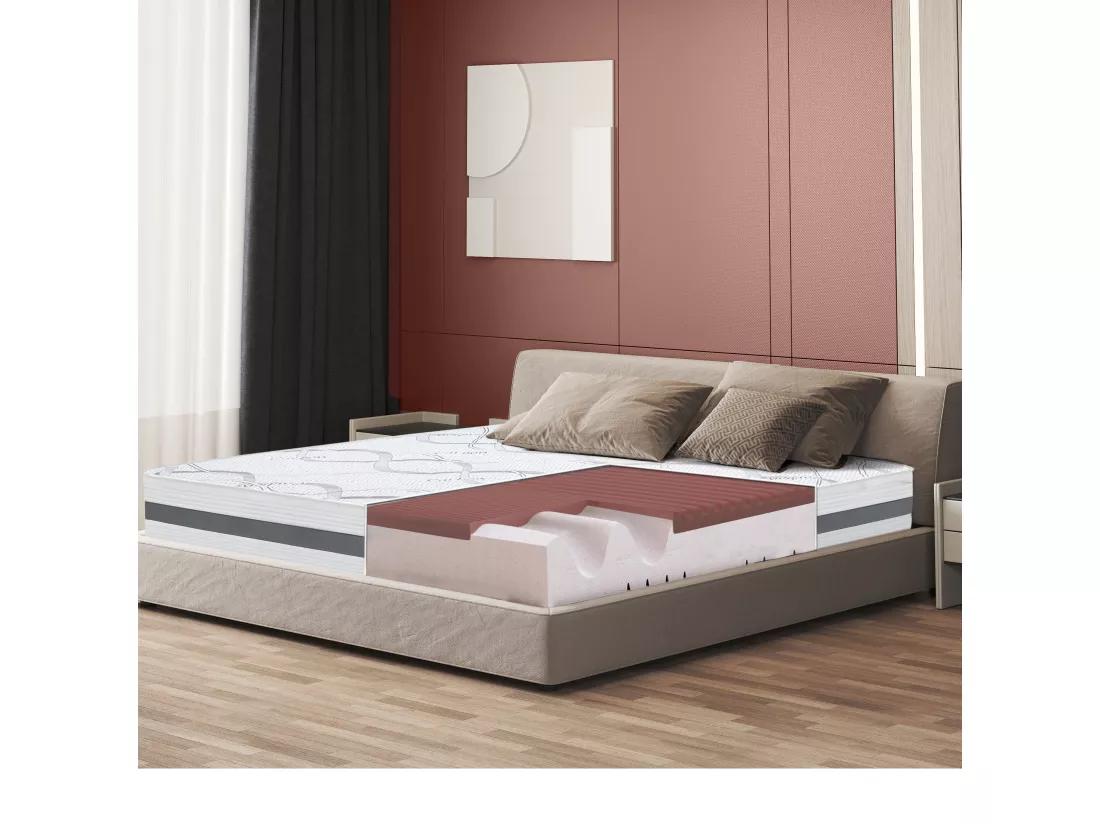 Matelas Double 160x200 à mémoire de forme | Memory Foam | Hauteur 27 cm | Made in Italy