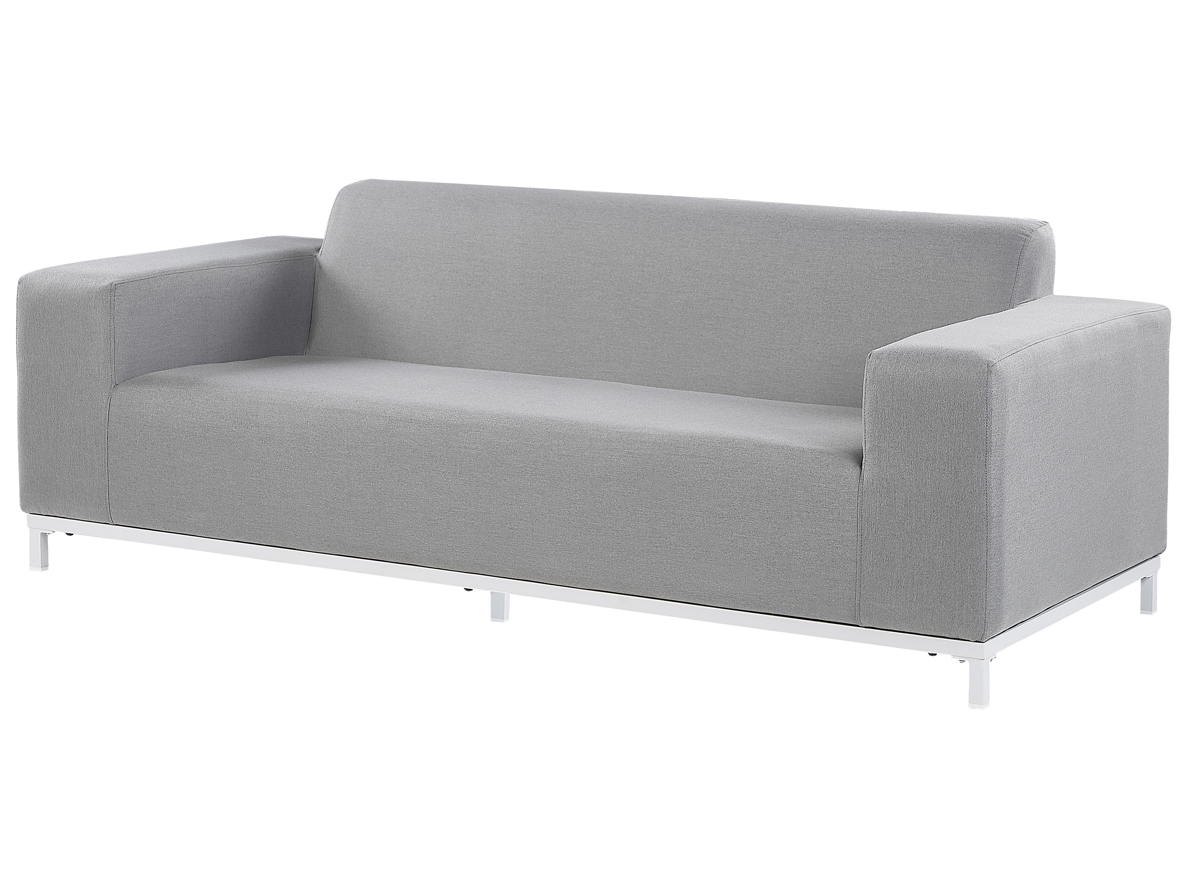 Tuin loungebank 3-zits ROVIGO Lichtgrijs