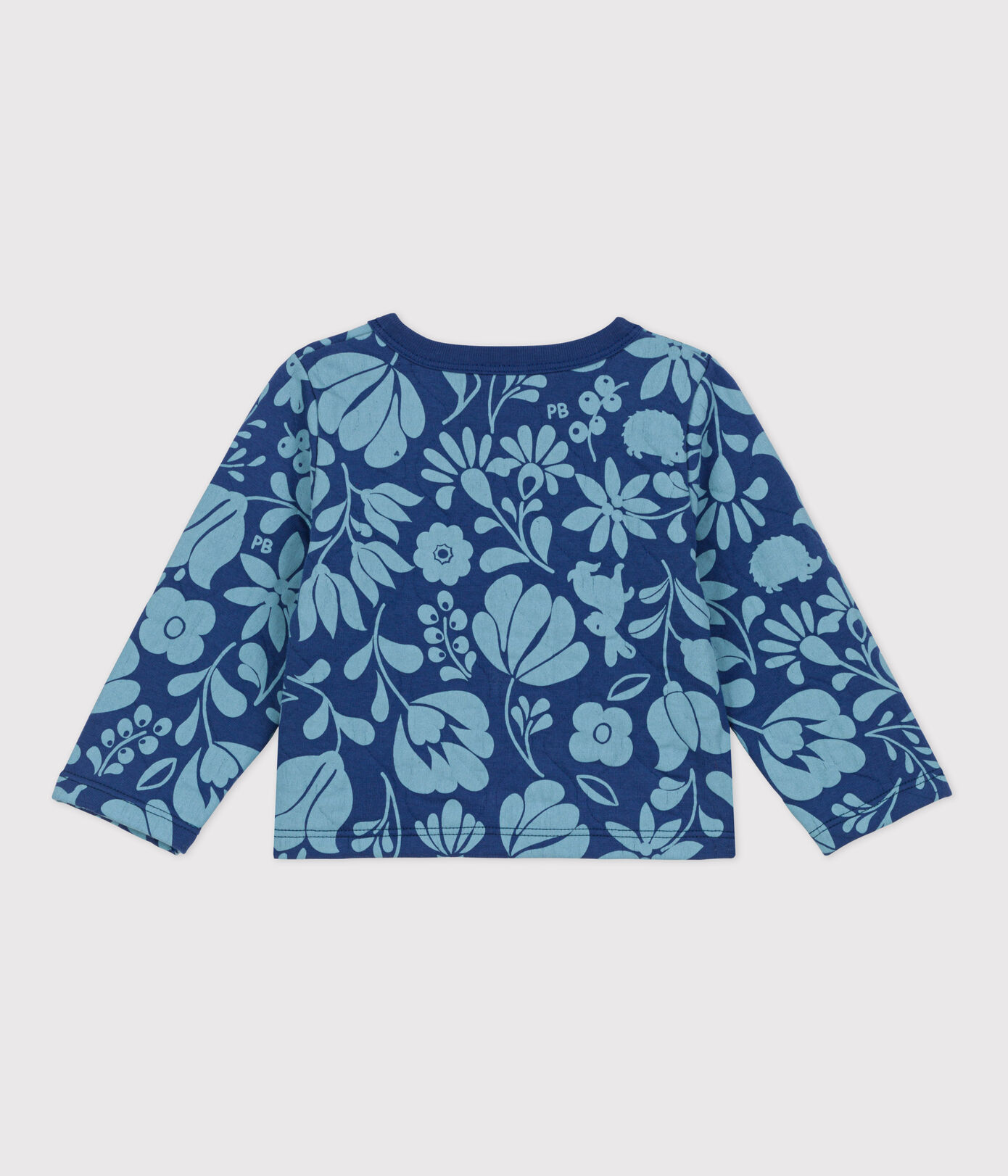 Cardigan bébé imprimé en tubique matelassé
