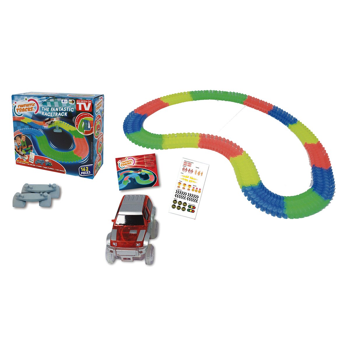 Fantastic Tracks® Autorennbahn - Rennstrecke mit Auto Fantastic Tracks 162 Teile