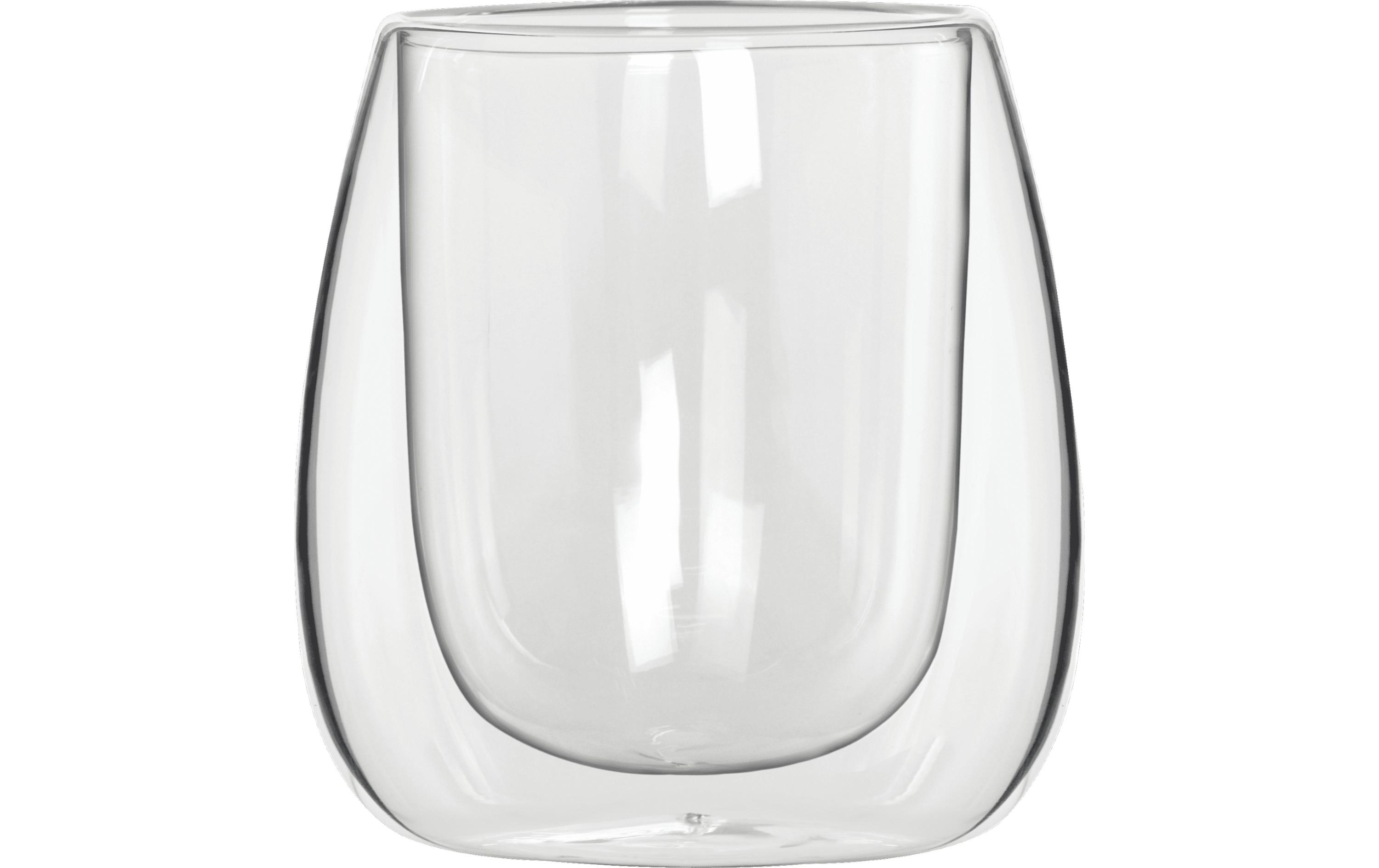 Becher Verona 80 ml, 2 Stück, TransparentBecher-Set aus doppelwandigem Glas