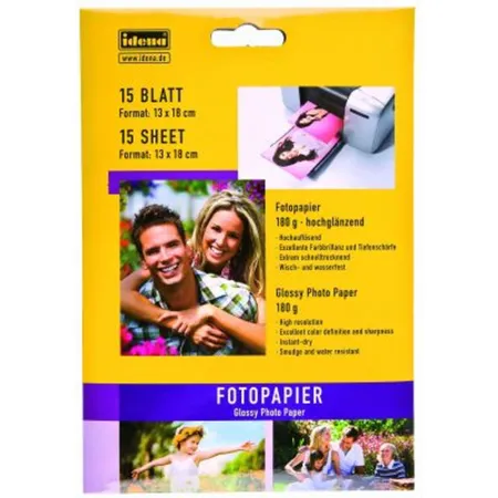 Idena Fotopapier 180g, 15 Blatt, 13 x 18cm