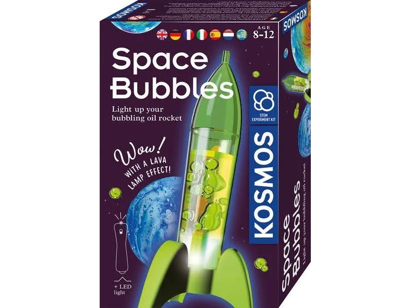 Kosmos Experimentierkasten Space Bubbles INT Raketenbasis-Lavalampe für faszinierende Blubber-Effekte