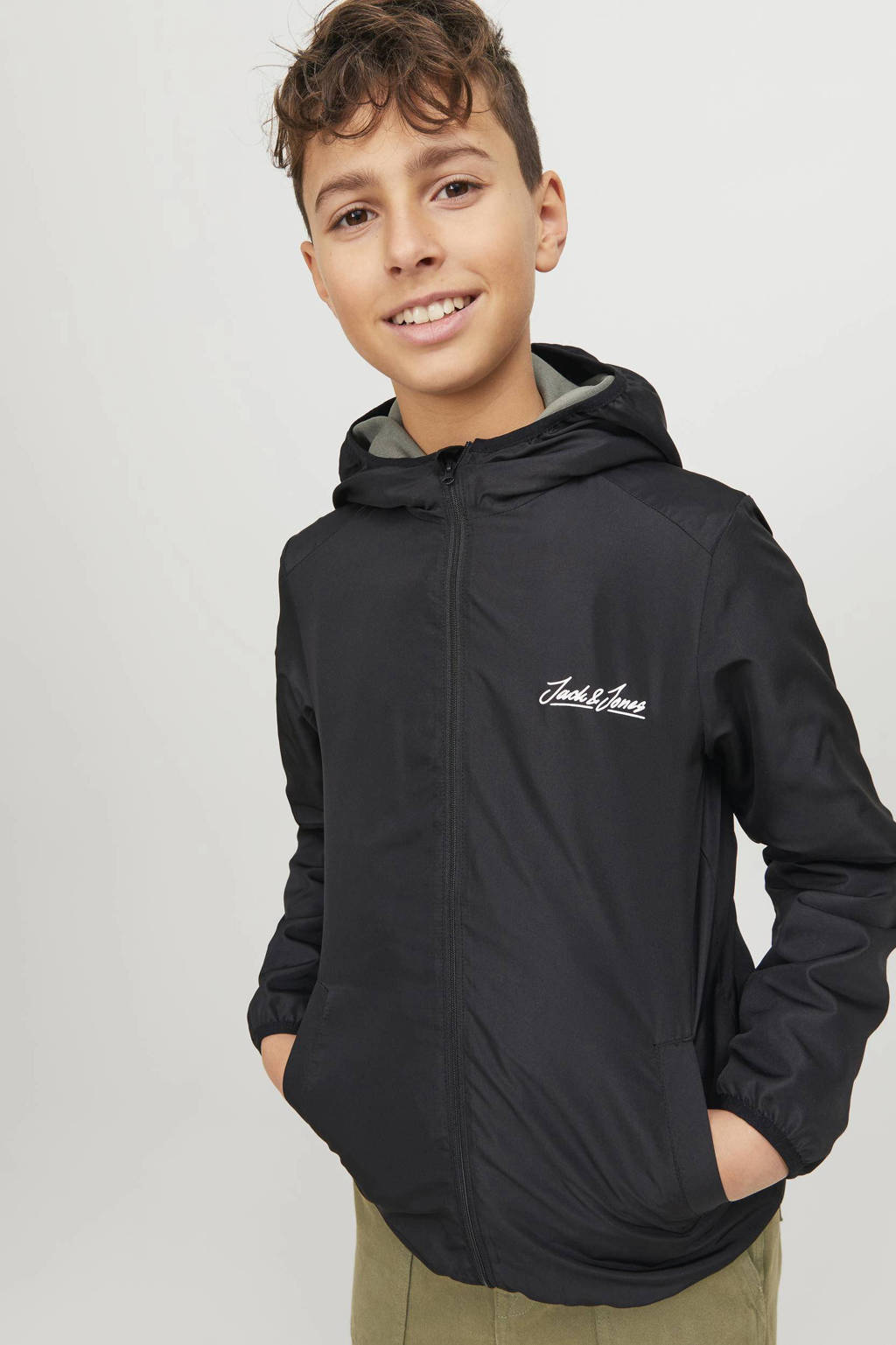 JACK & JONES softshell jas zomer JJOLIVER zwart