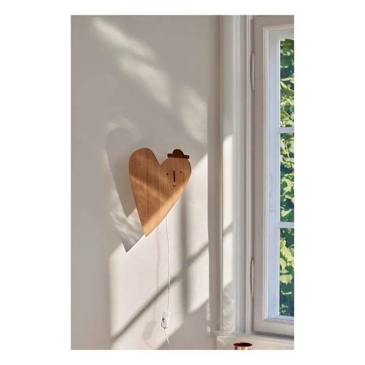 Ferm Living Kids Lampe Cœur en bois