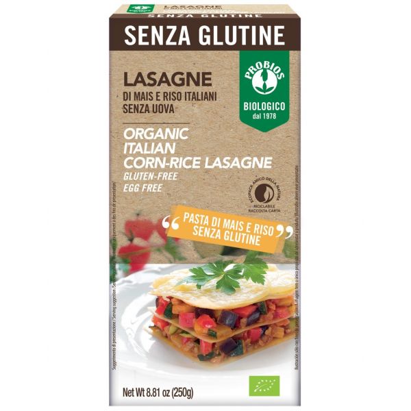 Probios Massa Para Lasanha de Milho e Arroz Bio 250g