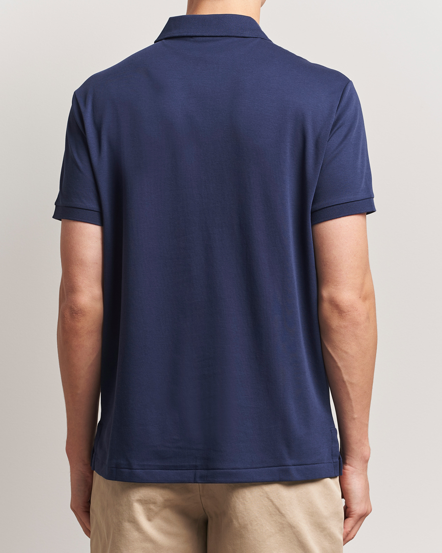 Polo Ralph Lauren Custom Slim Fit Cotton Polo Refined Navy