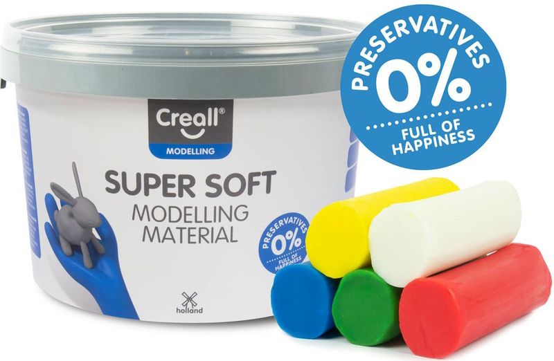 Creall - Supersoft Klei - 5 Kleuren - 1750gr
