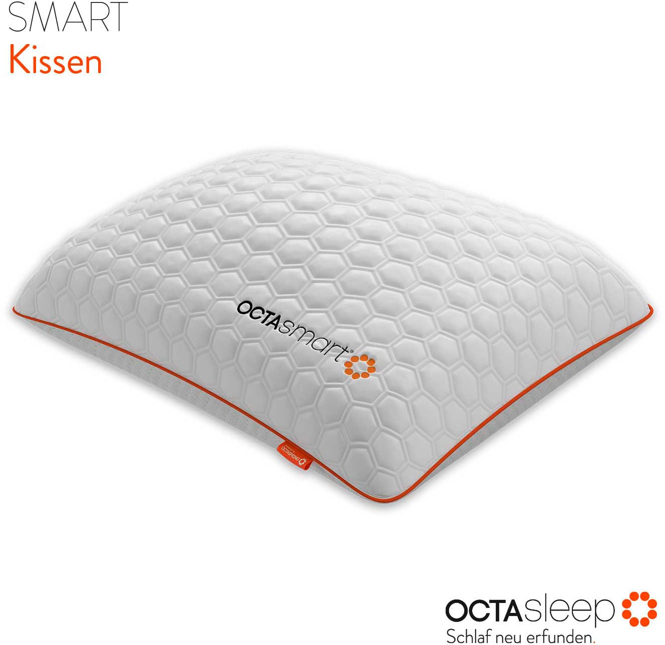 OCTAsleep Nackenstützkissen »Octasleep Smart Pillow« Füllung: 100% Polyester 1 Stk. tlg. Kopfkissen atmungsaktiv