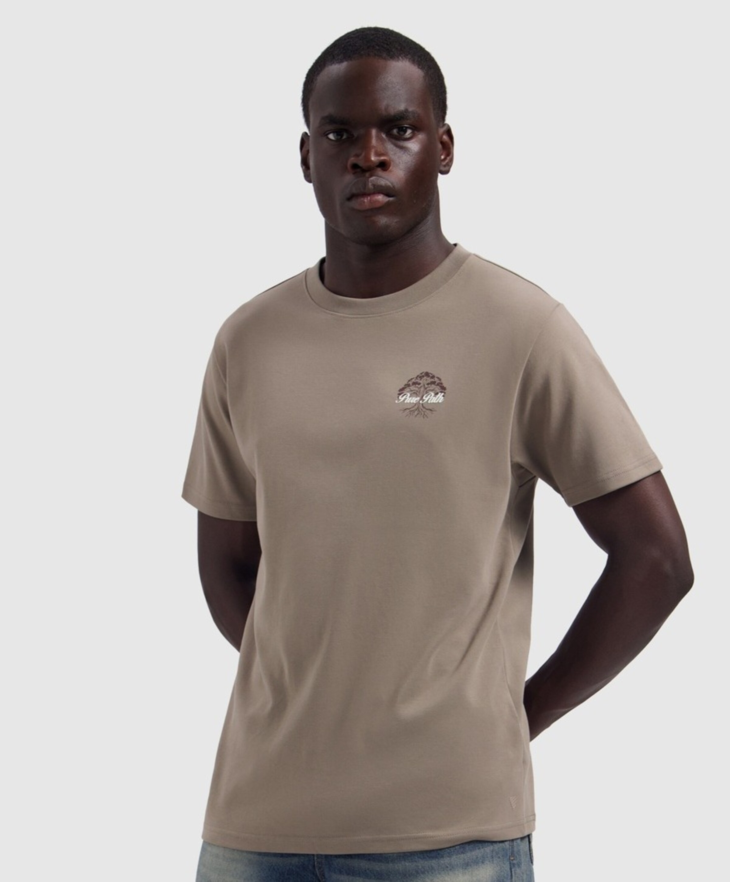 Pure Path Heren T-shirt beige